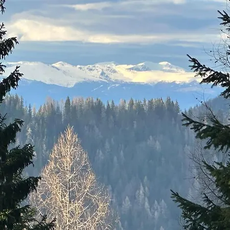 Dom wakacyjny Ferienyogahaus Bergblick Neues Blockhaus! *